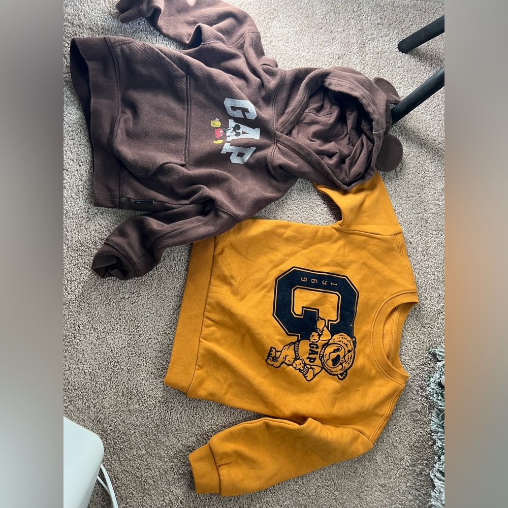 Bundle of 2 gap toddler sweatshirts size 4 years